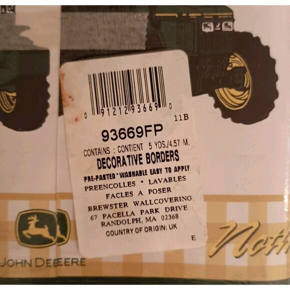 John Deere Wallpaper Border Yellow Green Tractor Nothing Runs Like a Deere - Picture 7 of 12